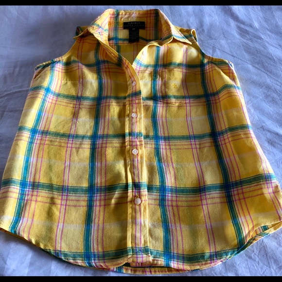 LAUREN BY RALPH LAUREN SLEEVELESS LINEN PL… - Picture 2 of 7